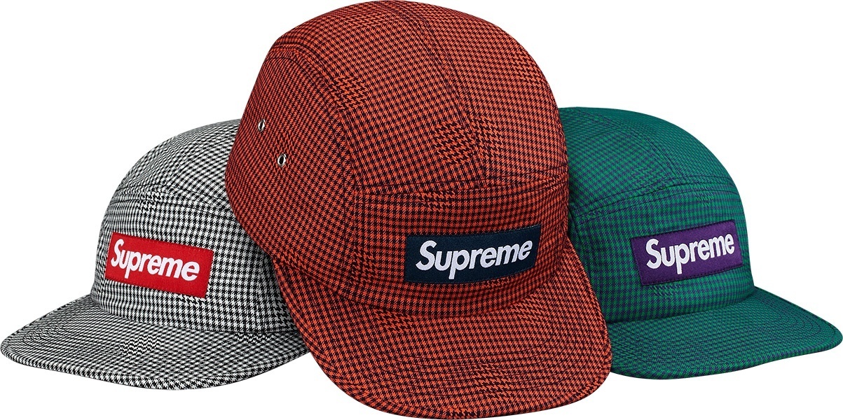 Houndstooth Dot Camp Cap